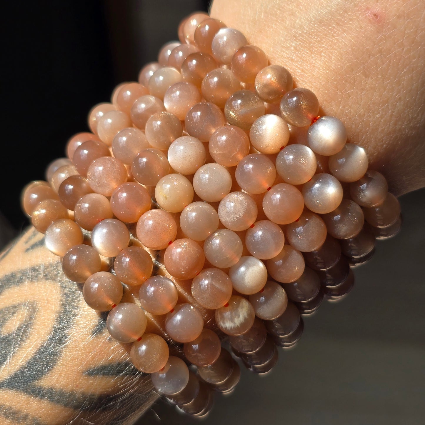 Peach Moonstone Bracelet