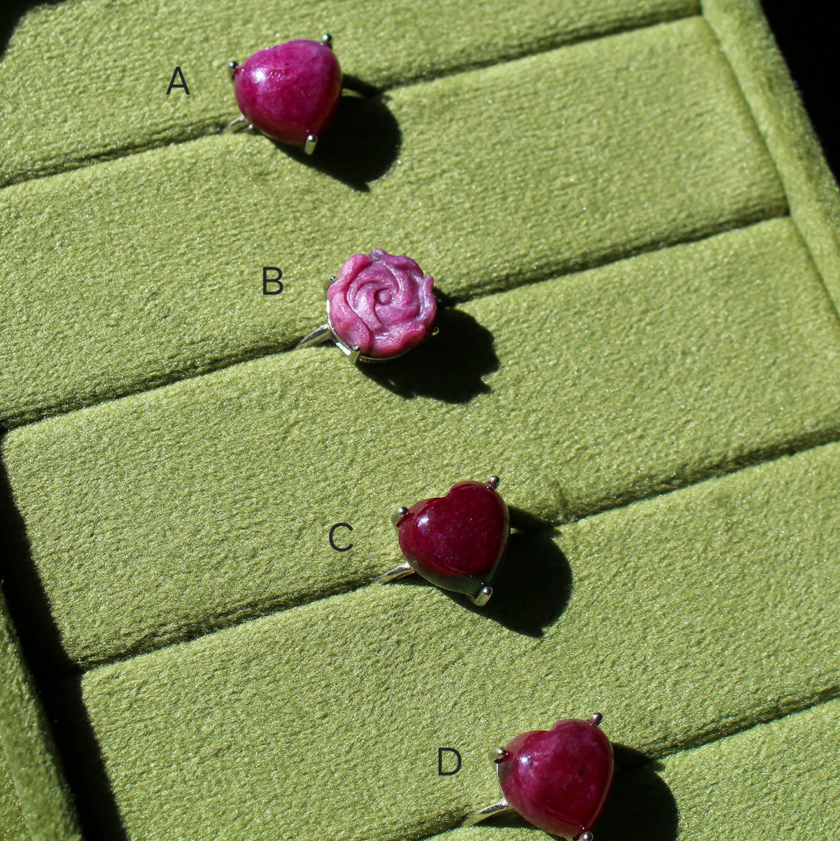HQ Ruby Ring Ring • 925 Sterling Sliver • Size Adjustable