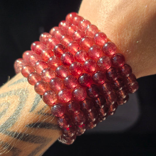 Strawberry Quartz Bracelet