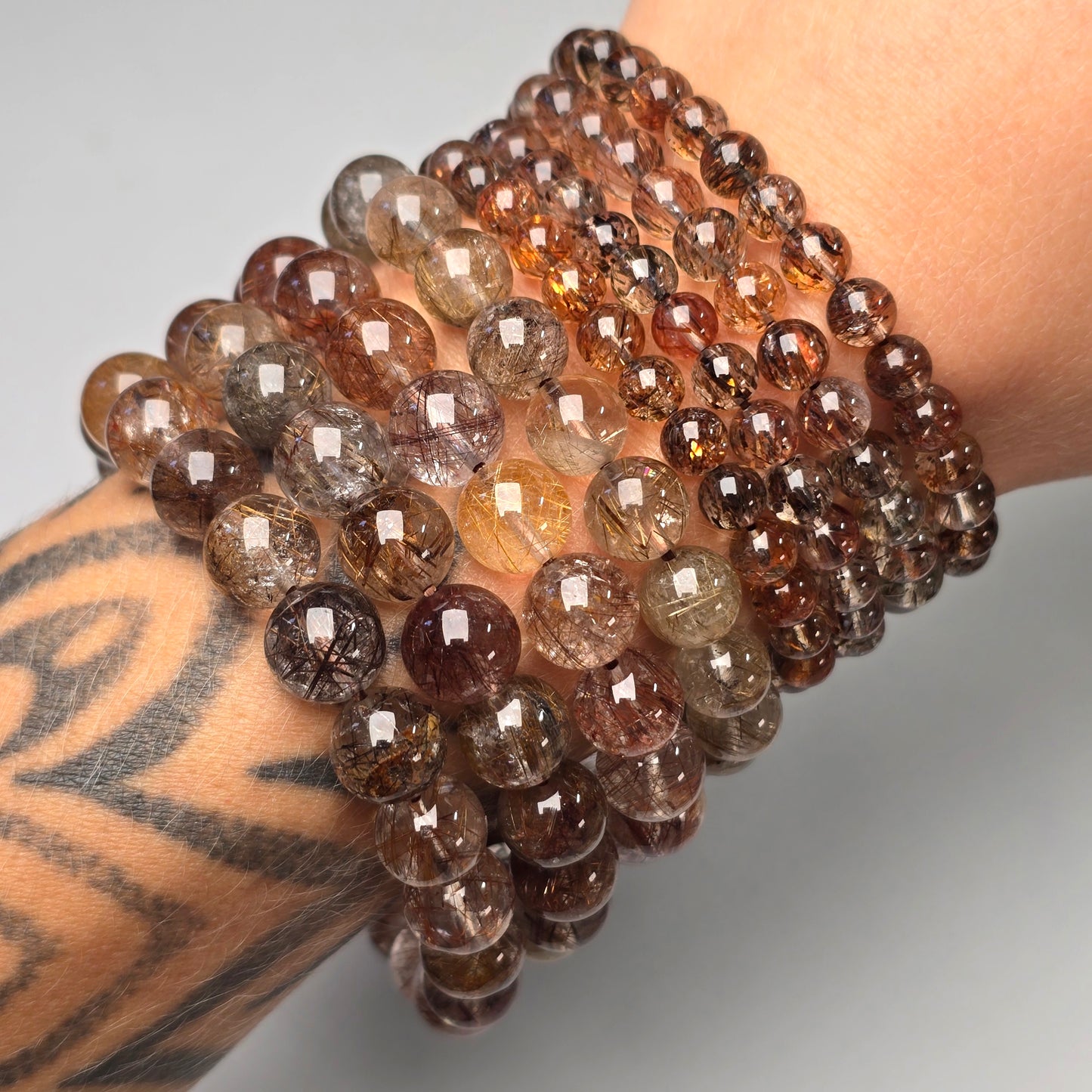 Gold & Copper Rutile Bracelet