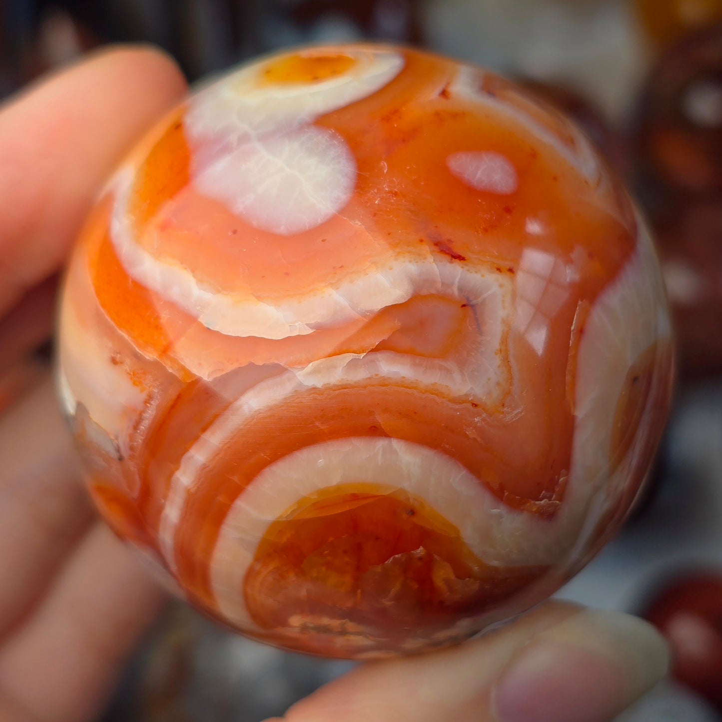 Funky Carnelian Sphere 🧡
