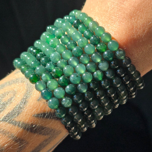 Dark Green Jade Bracelet