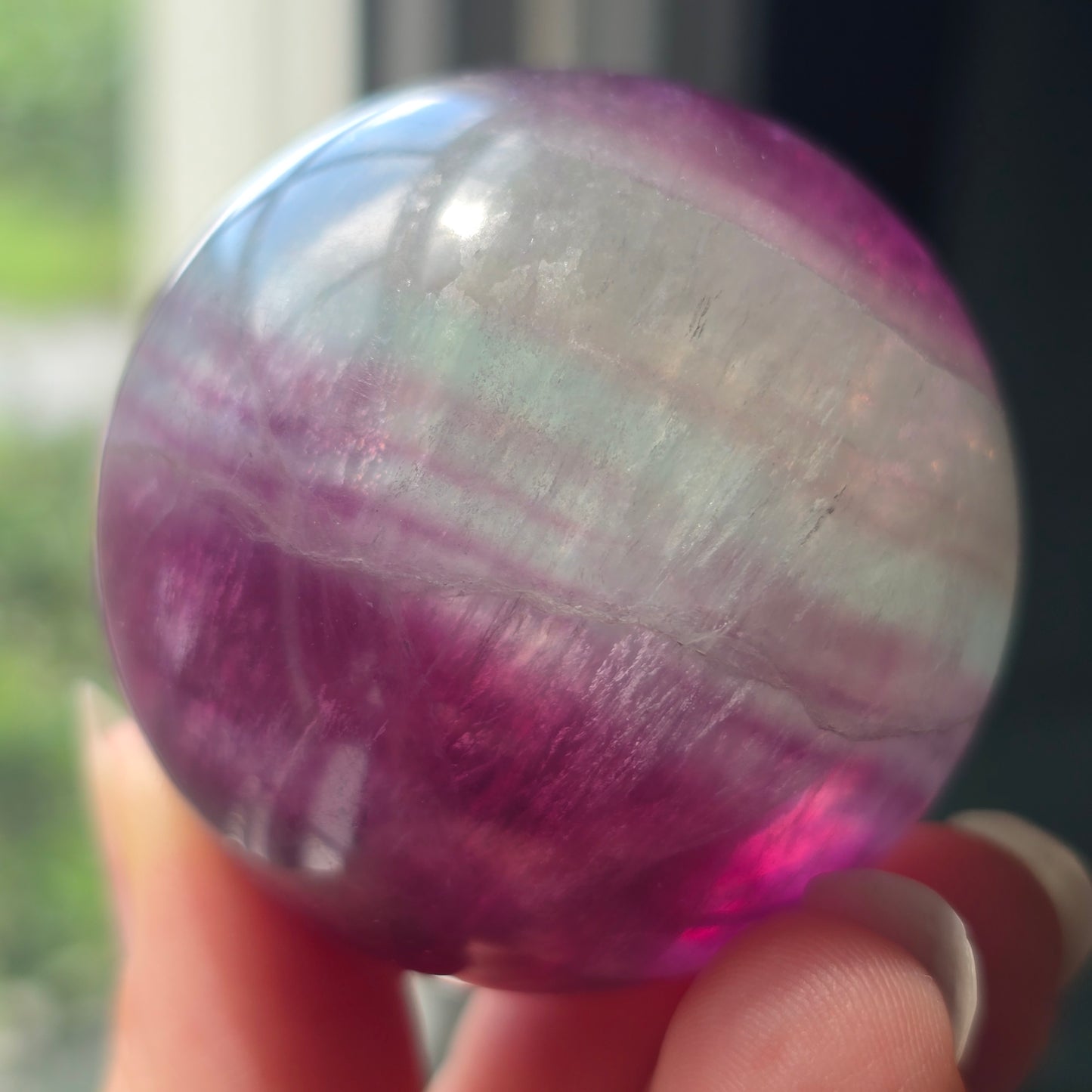Rainbow Fluorite Sphere 🌈