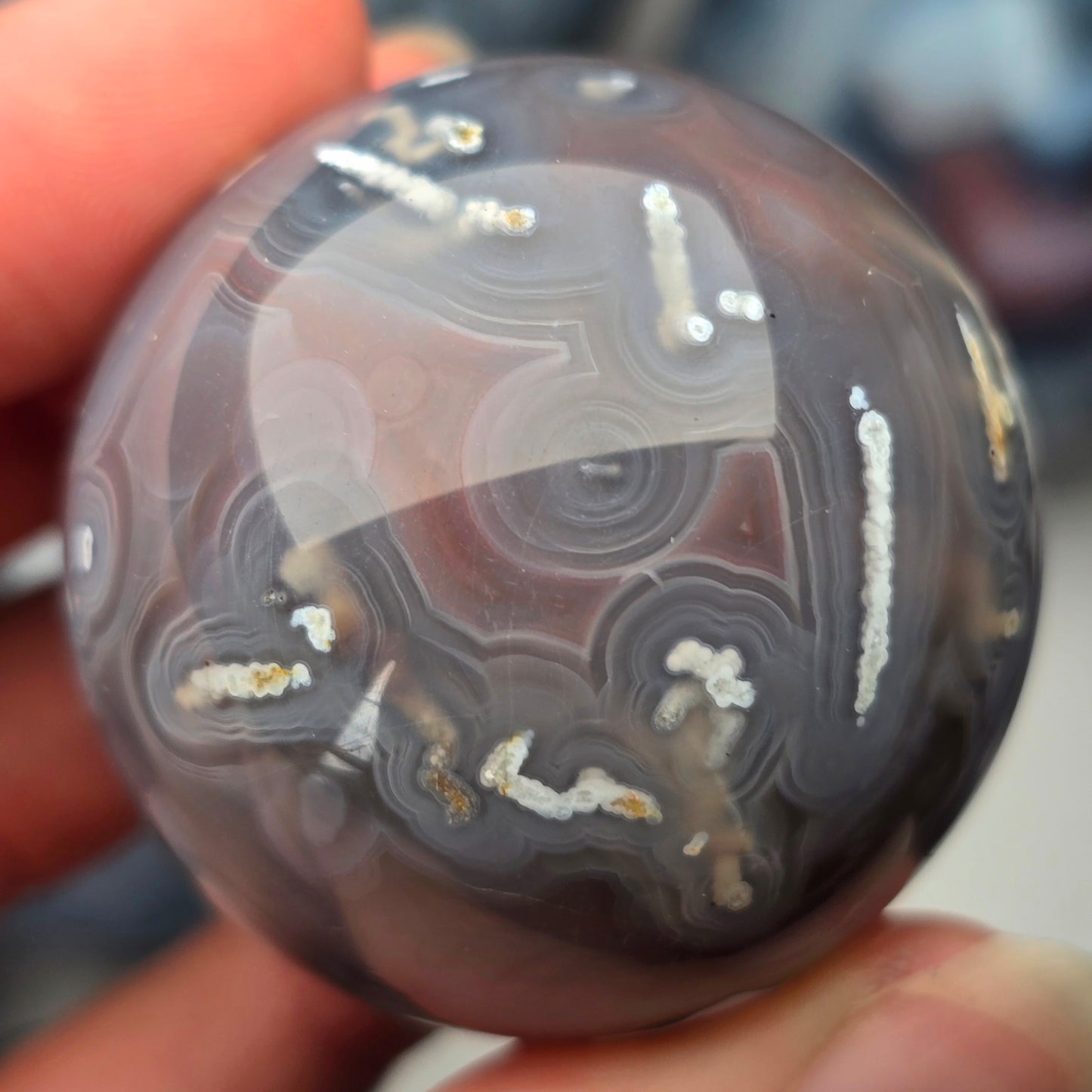 Mozambique Agate Sphere 🩵