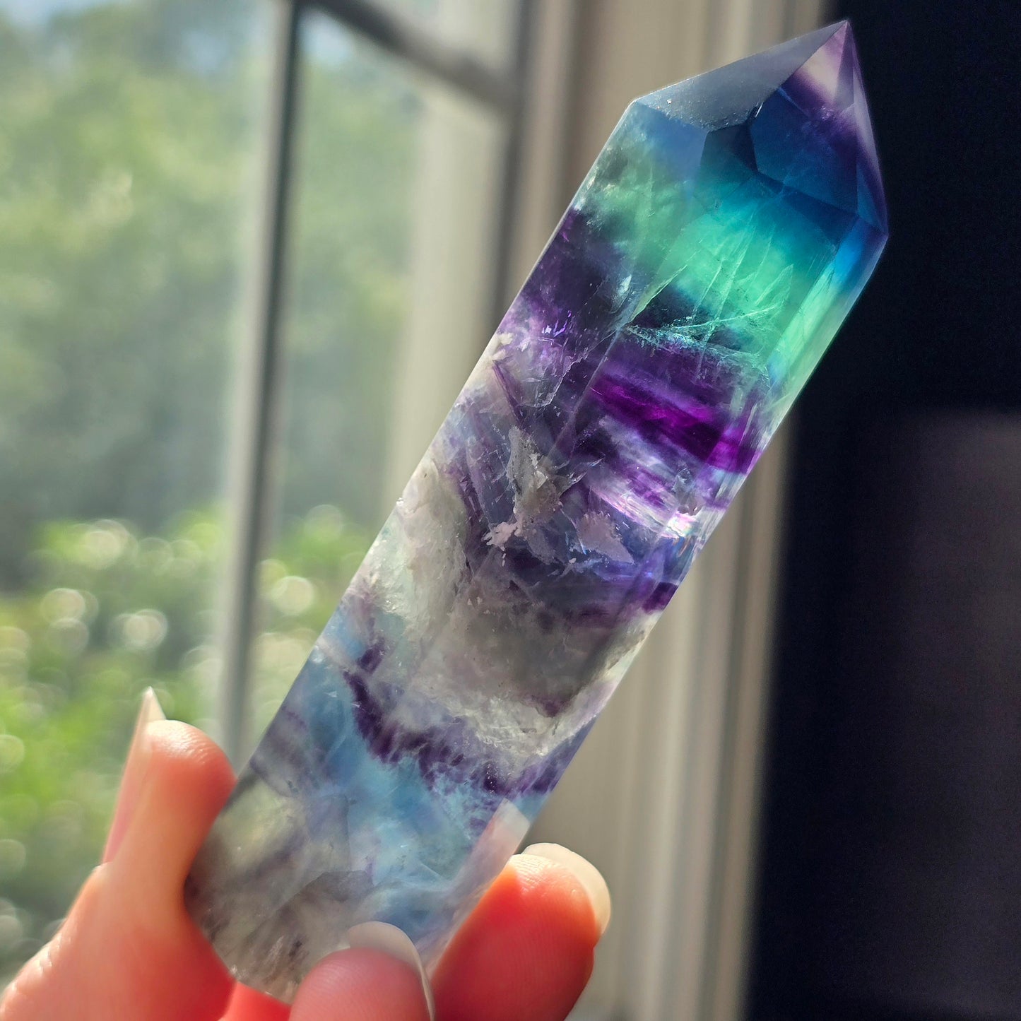 Rainbow Fluorite Tower 🌈