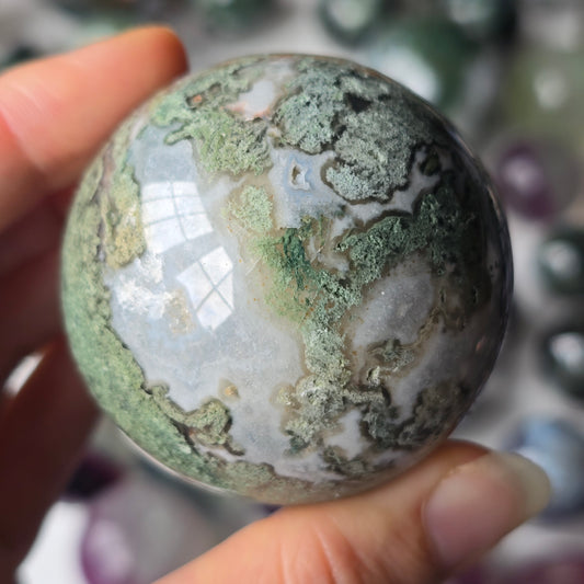 Moss Agate Sphere 🌿