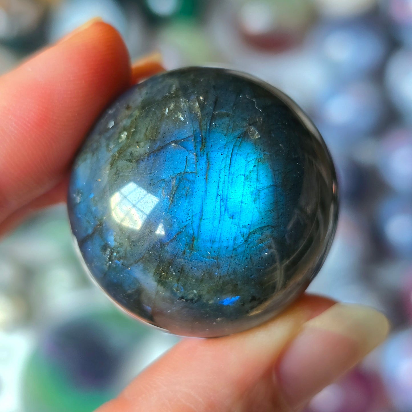 Flashy Labradorite Sphere 🩵