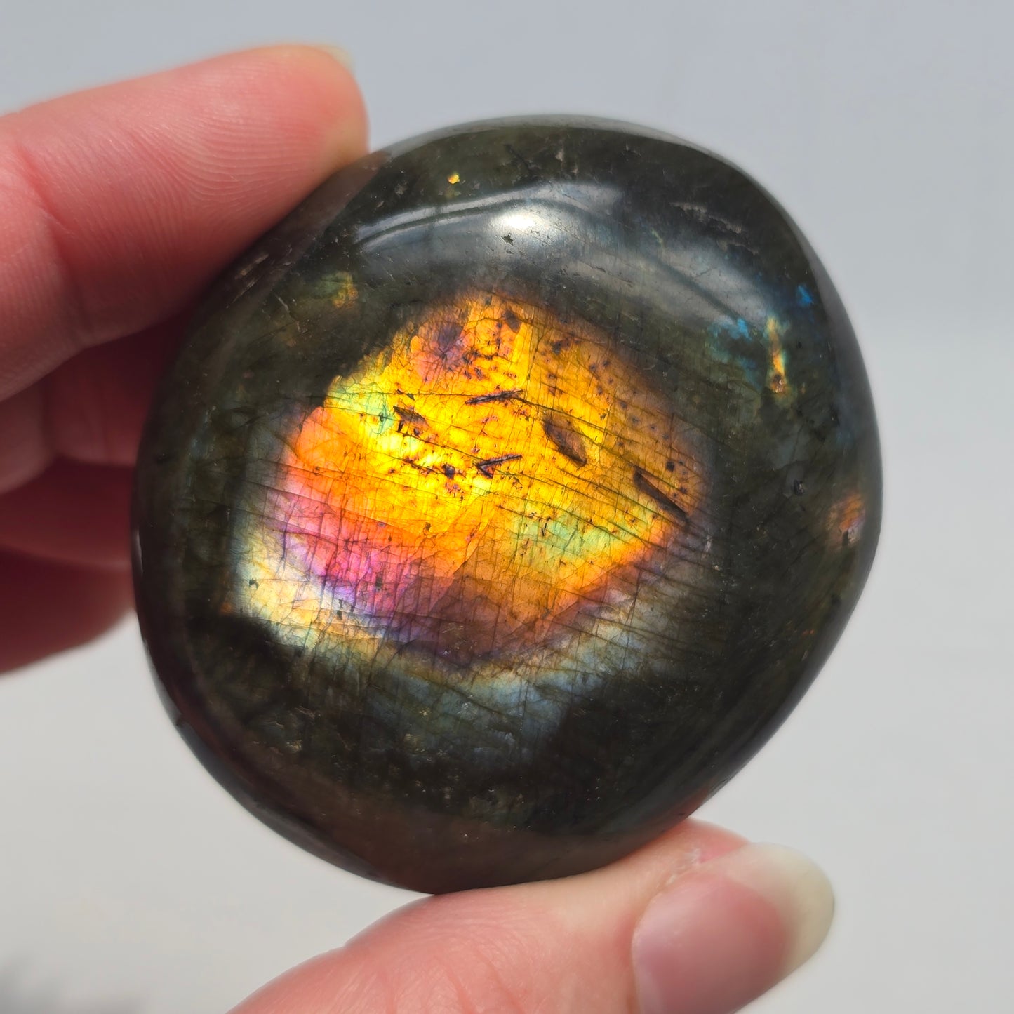Rainbow Labradorite Palmstone