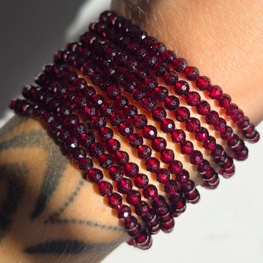 Faceted Garnet Bracelet