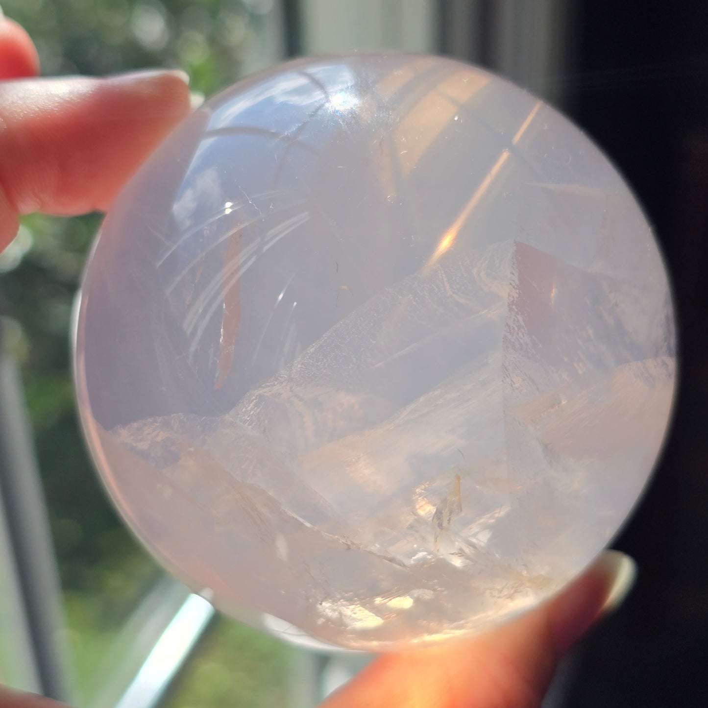 Gemmy Girisol Rose Quartz Sphere 🤍