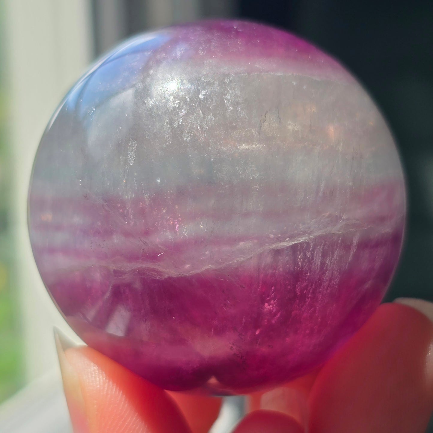 Rainbow Fluorite Sphere 🌈