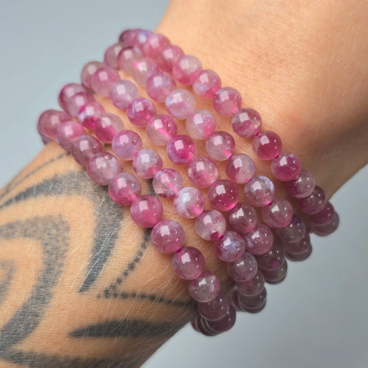 Tourmaline + Lepidolite Bracelet