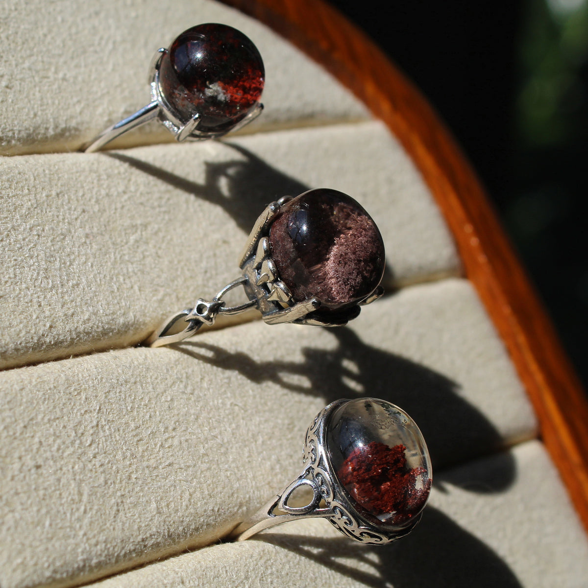 Garden Quartz Ring • 925 Sterling Sliver • Size Adjustable