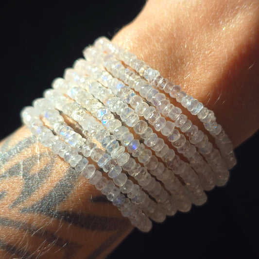 Faceted Moonstone Bracelet