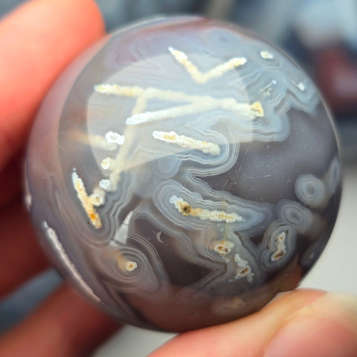 Mozambique Agate Sphere 🩵