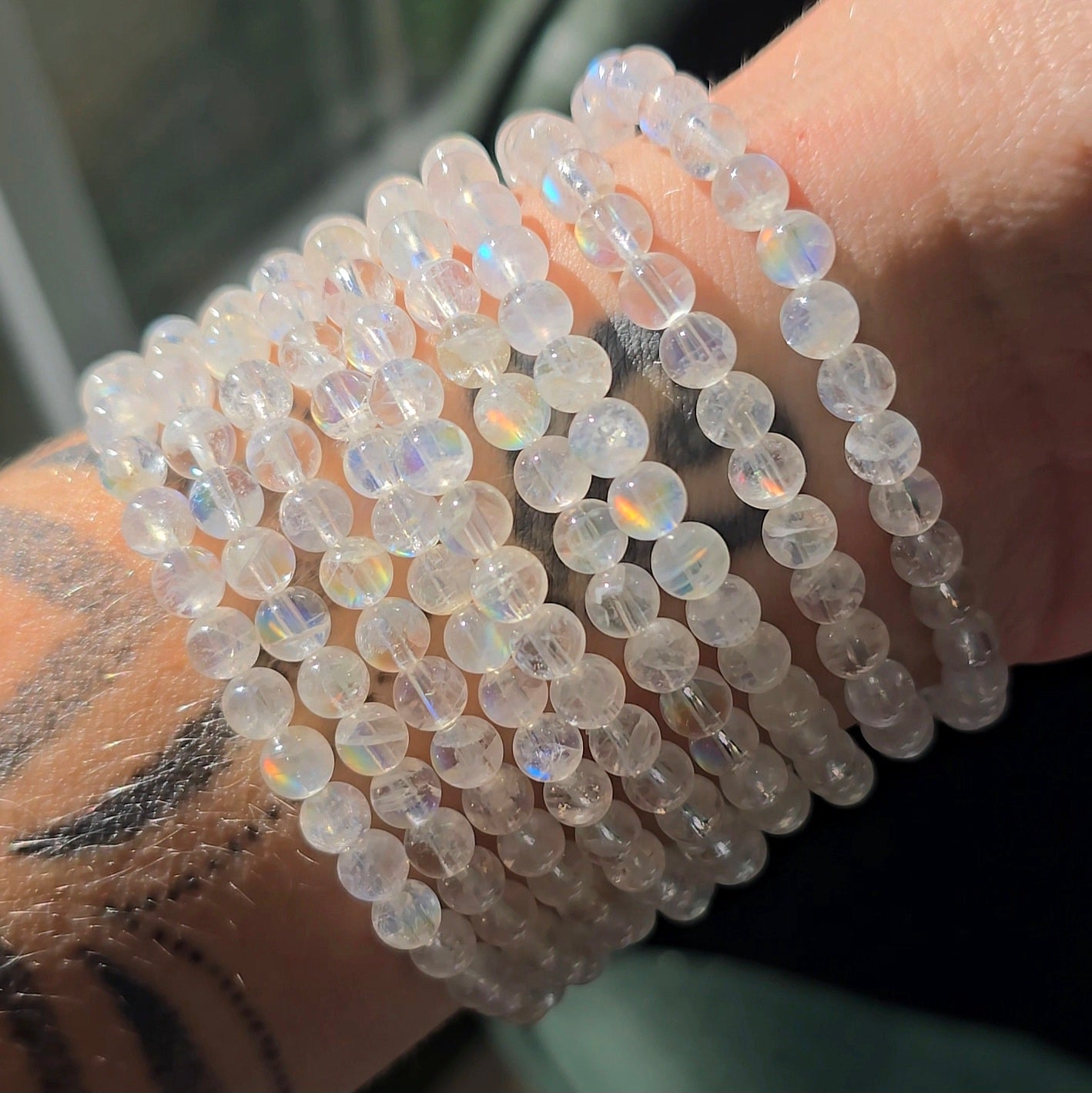 Higg Grade Rainbow Moonstone Bracelet