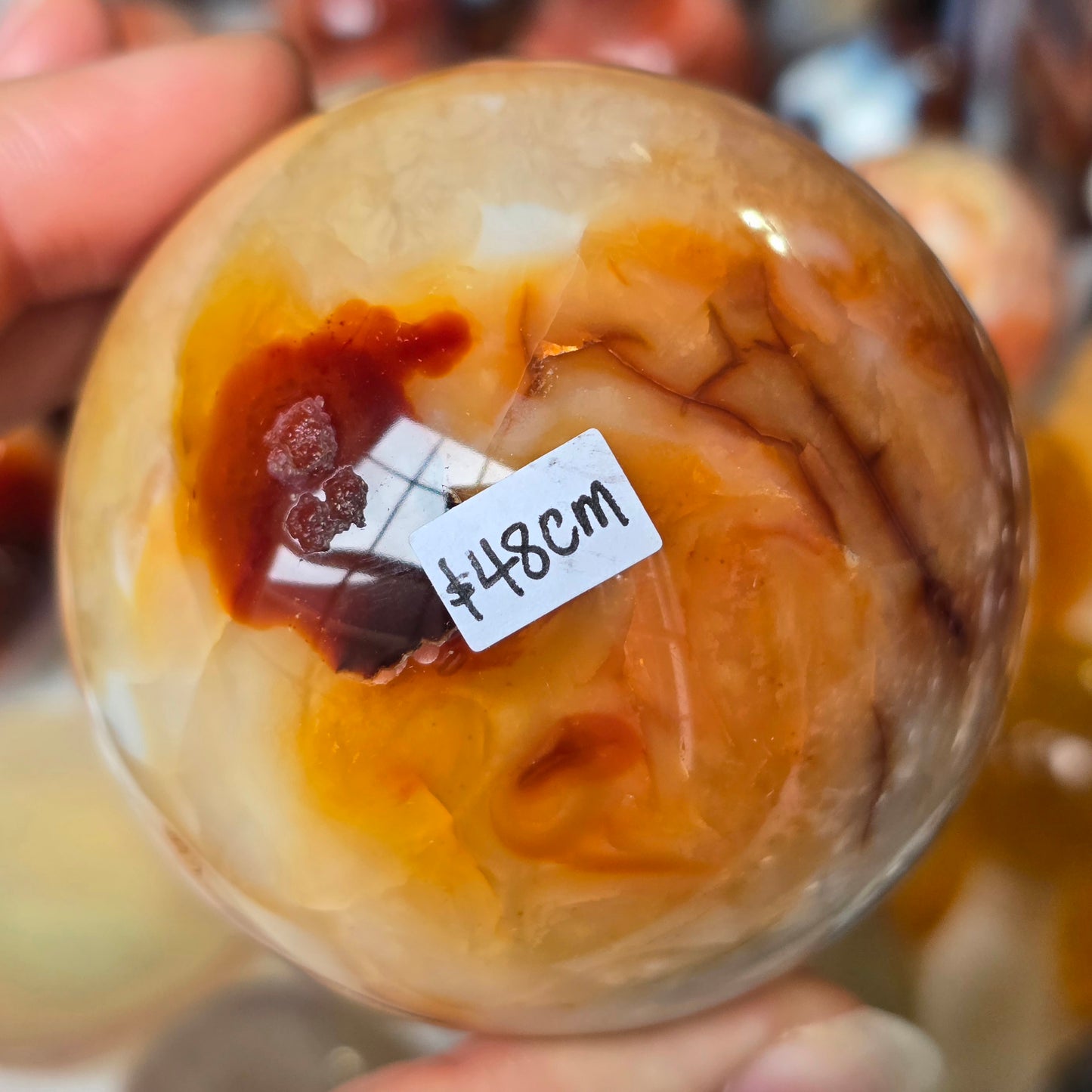 Funky Carnelian Sphere 💛