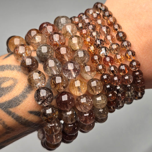 Gold & Copper Rutile Bracelet