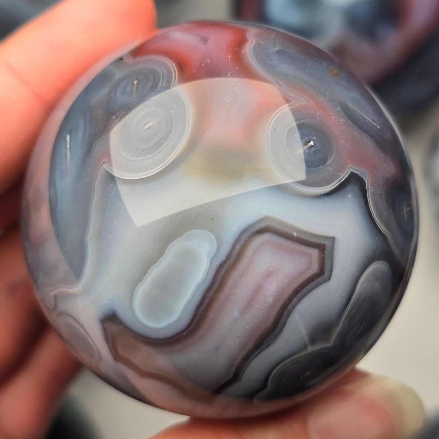 Mozambique Agate Sphere 🩵