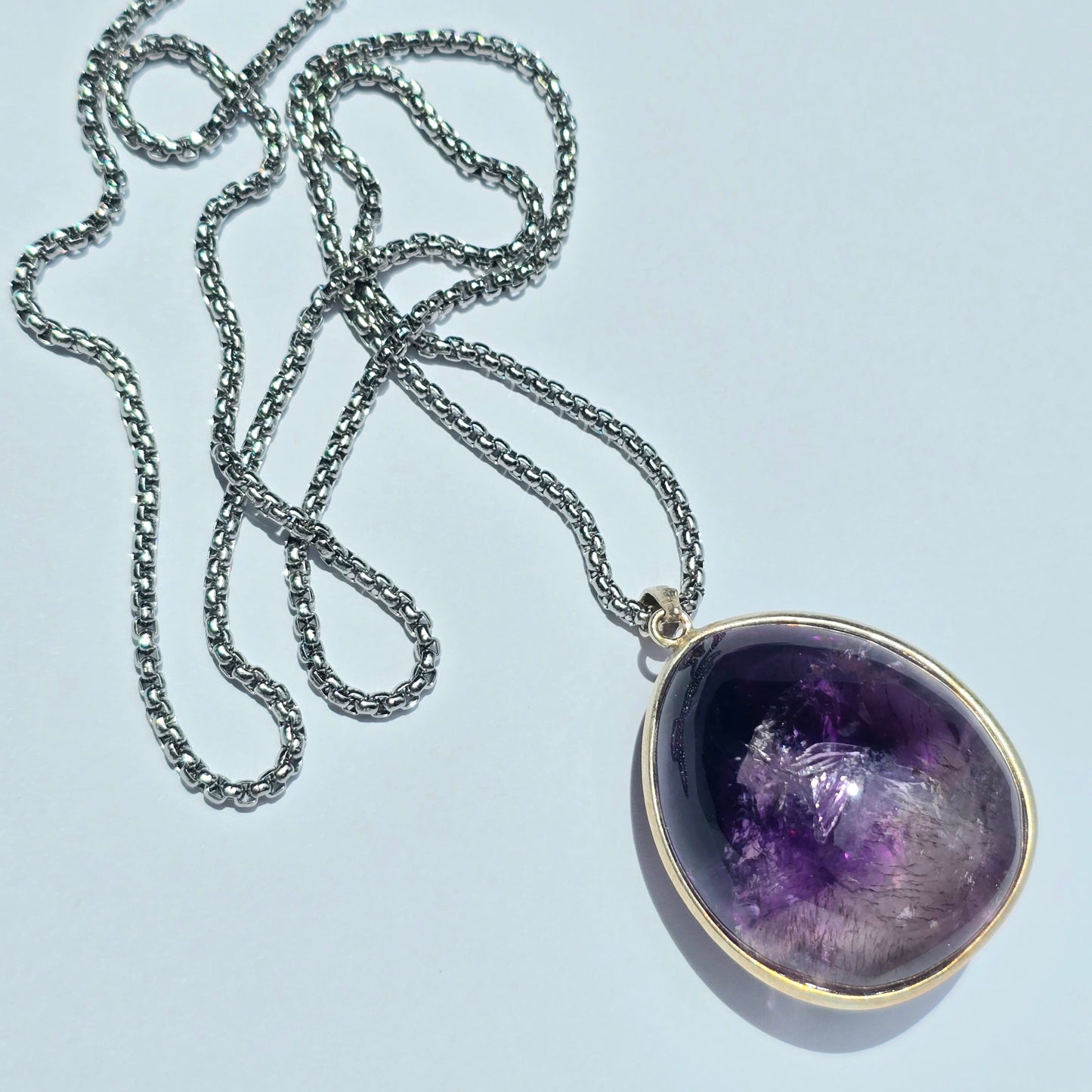 Amethyst Enhydro Crystal Pendant