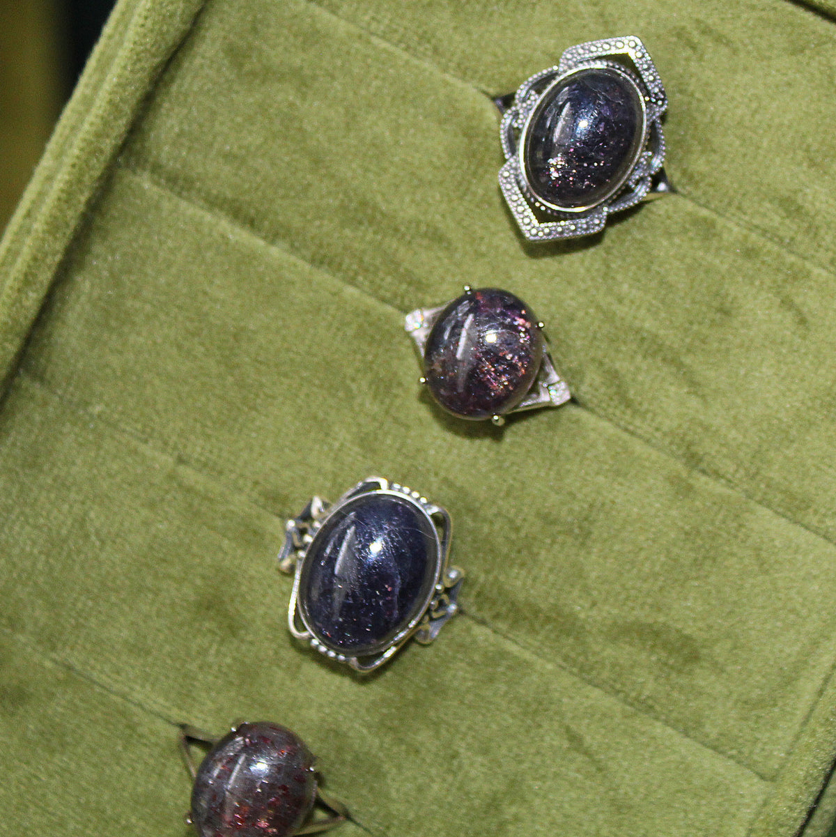 Iolite Ring • 925 Sterling Sliver • Size Adjustable