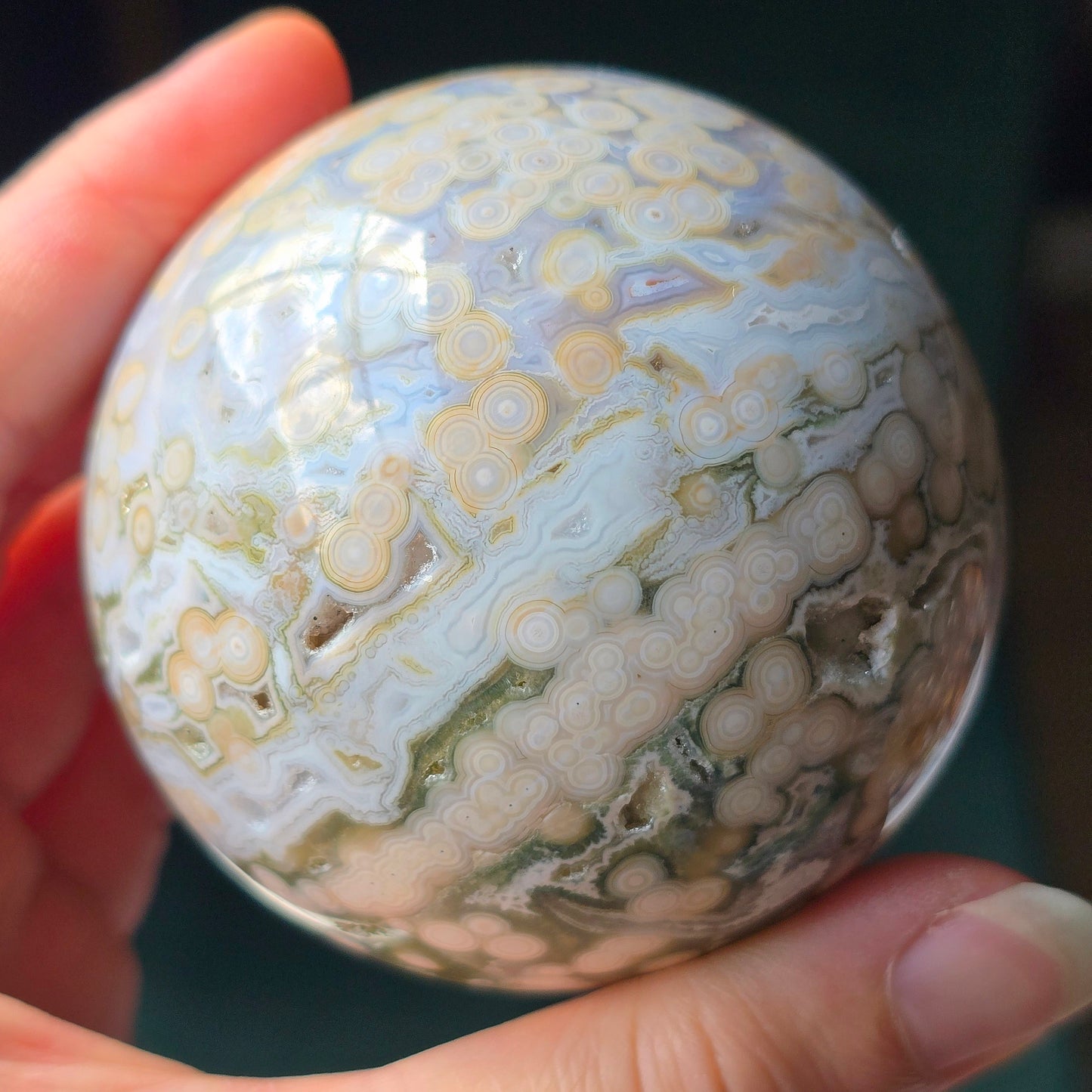 Orbicular Jasper Sphere 🤍
