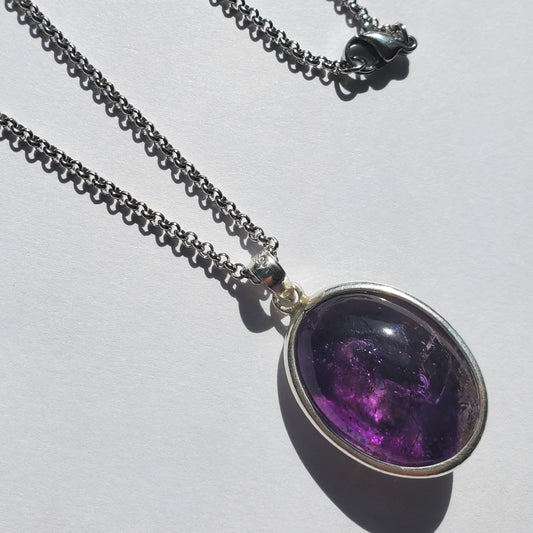 Amethyst Enhydro Crystal Pendant