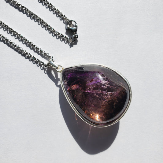 Amethyst Enhydro Crystal Pendant
