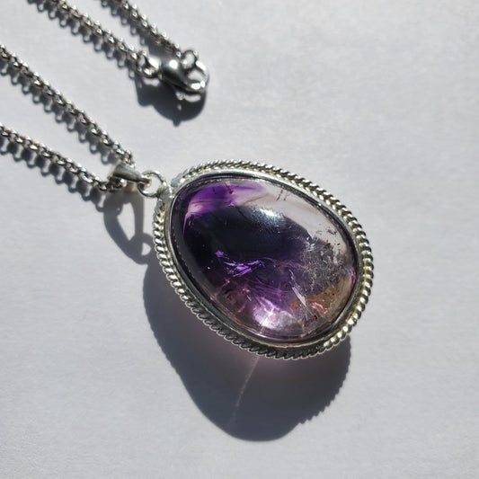 Amethyst Enhydro Crystal Pendant