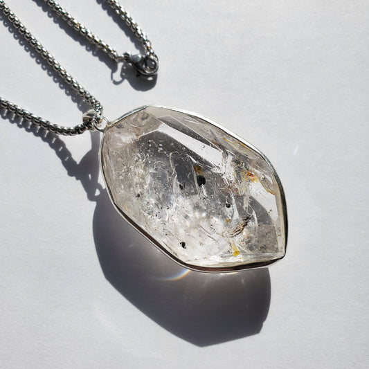 Carbon Enhydro Crystal Pendant