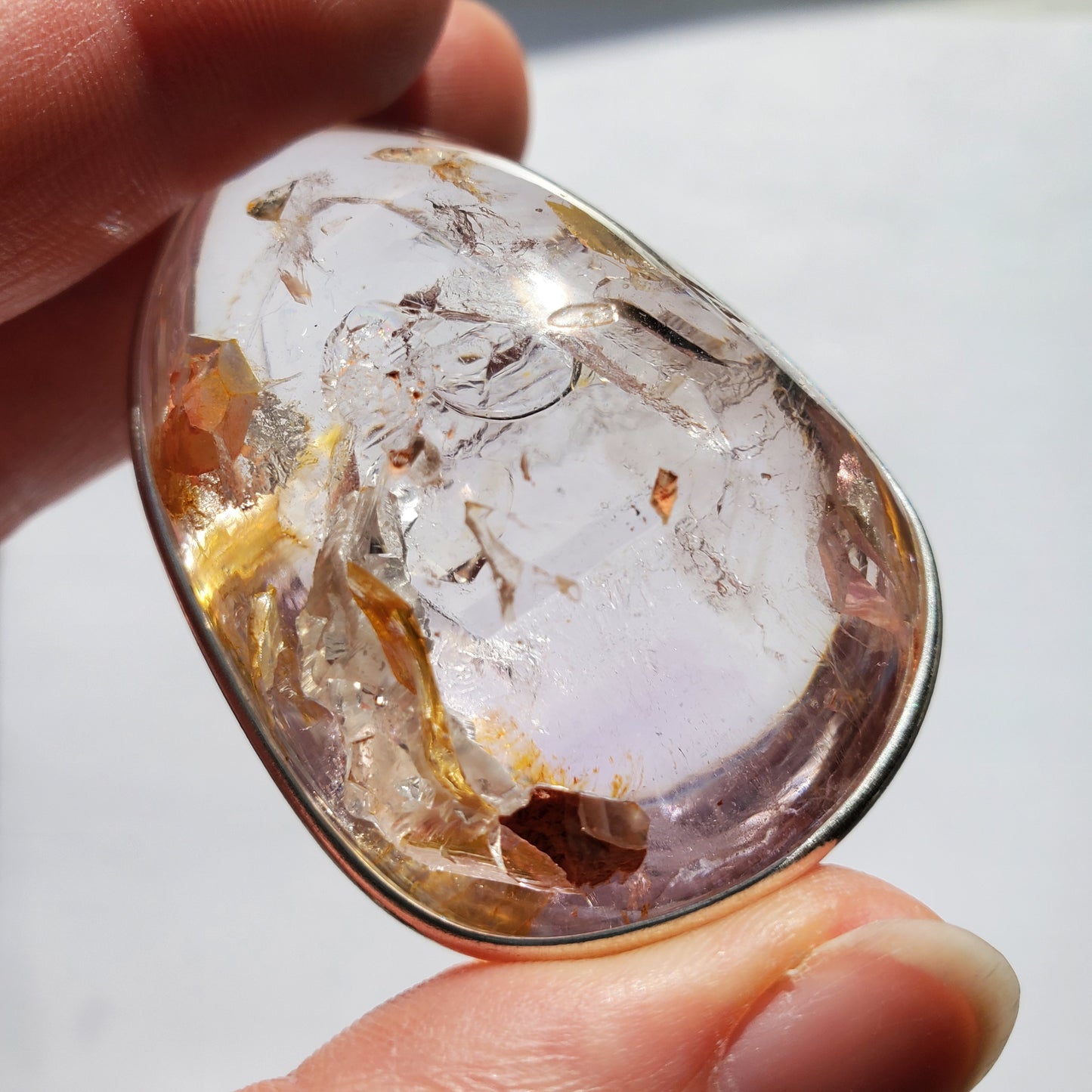 Amethyst Enhydro Crystal Pendant